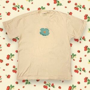 Yellow OBEY Shirt with Floral Design